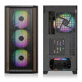 Корпус без блока питания Case Raijintek AGOS MAX-MS4, Midi-Tower, TG, 4x140mm ARGB, 2xUSB 3.0 + 1xUSB Type-C, E-ATX, ATX, mATX, mITX Black 0R20B00261