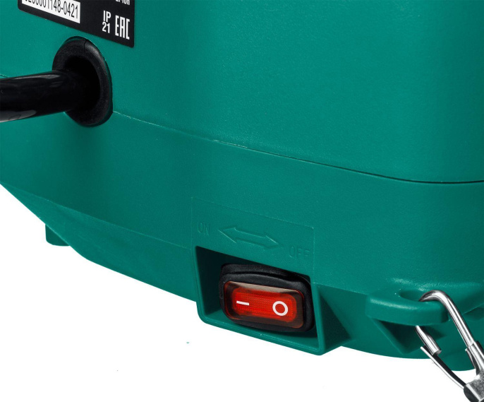 Опрыскиватель Зубр Мастер ОПЛ-15, аккумуляторный, наплечный, 15л, белый/зеленый