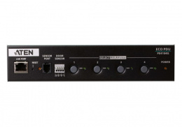 ATEN PE4104G-AT-G Устройство распределения питания, с управлением, 10A, 2.4kW, 4 порта, 1 банк, IP доступ, ввод C14, 4*C13;вкл/выкл по портам;без шнуров