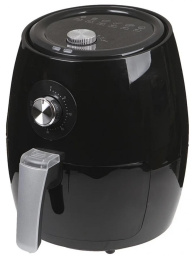 Аэрогриль Redmond RAG-246 1500 Вт, крышка съемная, механическое управление, объем колбы: 3 л, уустановка таймера: 0.5 ч, автоотключение, регулировка температуры, цвет: черный