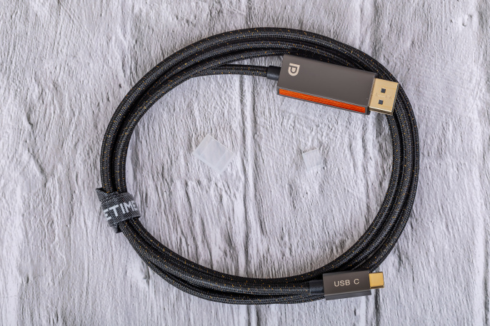Кабель CABLETIME CC22L (CT-CMDP8K-ZG2) 2 м, USB C-DisPlayPort 8K/60 Гц