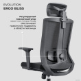 Кресло компьютерное EVOLUTION ERGO BLISS Black