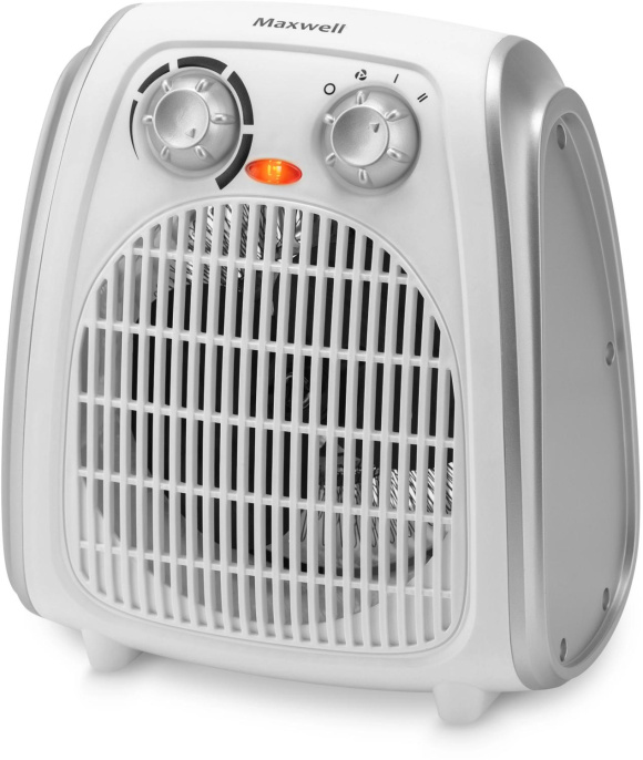 Тепловентилятор ТЭН Maxwell MW-3458,  2000Вт,  с термостатом, 2 режима, белый
