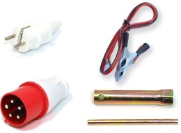 Бензиновый генератор ТСС SGG 6000EH3NA, 380/220/12 В, 6.5кВт, на колёсах с АКБ [160011]