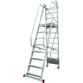 Передвижная складная лестница с площадкой Новая Высота 8 ступеней 3540108