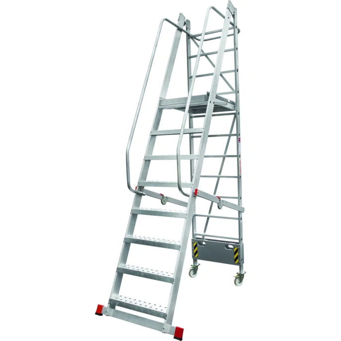 Передвижная складная лестница с площадкой Новая Высота 8 ступеней 3540108