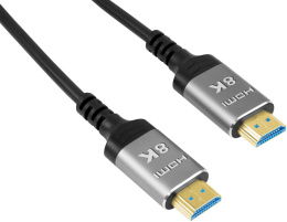 Кабель аудио-видео Digma HDMI 2.1 AOC,  HDMI (m) -  HDMI (m),  ver 2.1,  10м, GOLD,  черный [hdmi-aoc2.1-10]