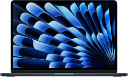 Ноутбук Apple MacBook Air 13-inch 2025 [MW123HN/A] (КЛАВ.РУС.ГРАВ.) Midnight 13.6" Liquid Retina {(2560x1600) M4 10C CPU 8C GPU/16GB/256GB SSD/рекоменд.переходник 11007065} (A3240)