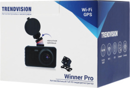 Видеорегистратор TrendVision Winner PRO черный 2Mpix 1080x1920 150гр. GPS MSTAR 8336