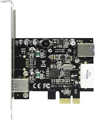 Контроллер STLab U-720 (RTL) PCI-Ex1 USB3.0 1 port-ext 1 port-int