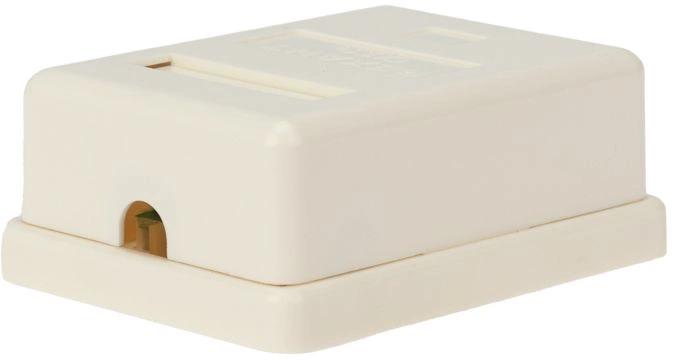 Розетка Rexant (03-0121) комп.RJ45 1 кат.5E UTP бел.