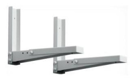 Кронштейн Holder MWS-2002,   для СВЧ,  настенный,  макс. 40кг,  металлик