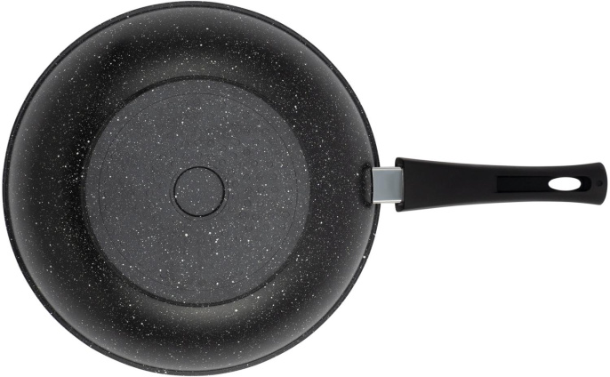 Сковорода ВОК (WOK) StarWind Chef Induction SW-CHI4028WGR, 28см, съемная ручка,  антипригарное покрытие, алюминиевая