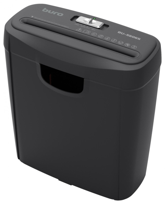 Уничтожитель бумаг Buro Home BU-S606S,  P-2,  5 мм, 6 лист. одновременно, 11л