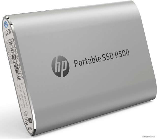 Внешний накопитель HP P500 1TB 1F5P7AA (серебристый) SSD, USB 3.2 Gen2 (10 Гбит/с), 2.5", металл, цвет серебристый