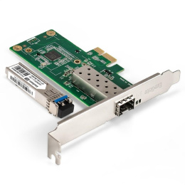 Exegate EX298936RUS Комплект: Сетевой адаптер SFP ExeGate EXE-i210-F1 + Трансивер Single-Mode до 20км EXT-1G-SM1310-LC2-20KM EX296228RUS: PCI-E x1 v2.0, порты 1x SFP 10/100/1000Mb/s , Gigabit Server