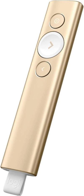 Презентер Logitech Spotlight Radio USB 30м золотистый
