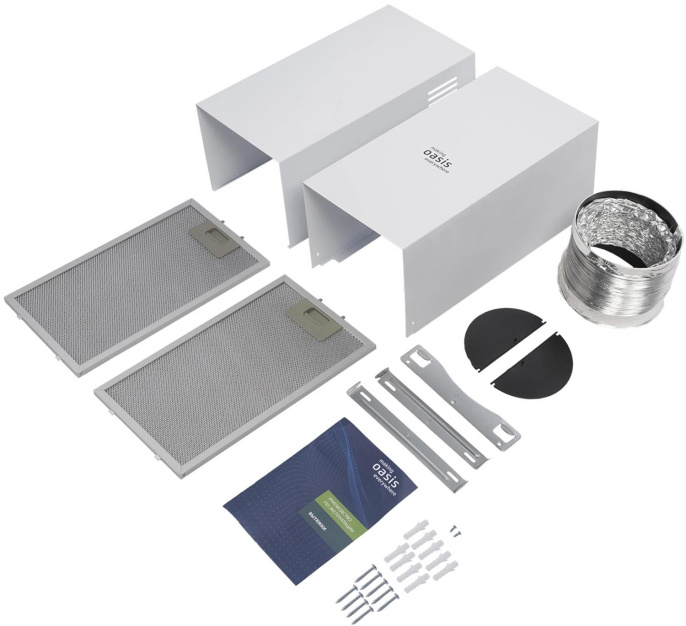 Вытяжка каминная Oasis KB-50W белый управление: кнопочное 1 мотор