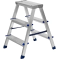 Алюминиевая двусторонняя стремянка СИБРТЕХ 3 ступени 97923
