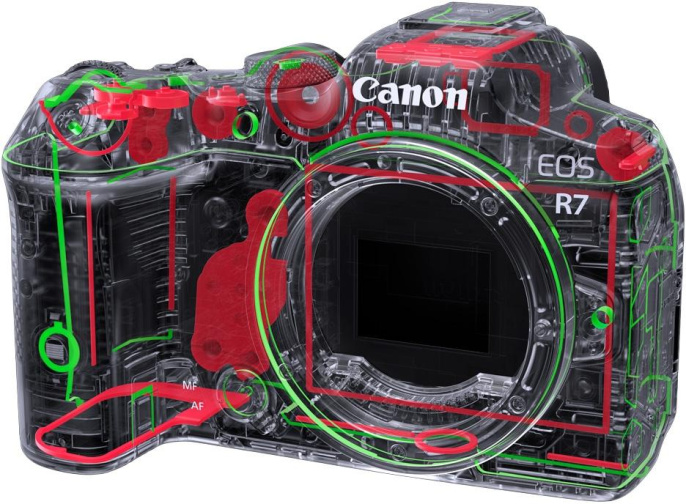 Беззеркальный фотоаппарат Canon EOS R7 body, черный [5137c009]