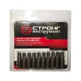 Набор магнитных бит TORX T30, 1/4", 25 мм, 10 шт Strong СТП-95100025