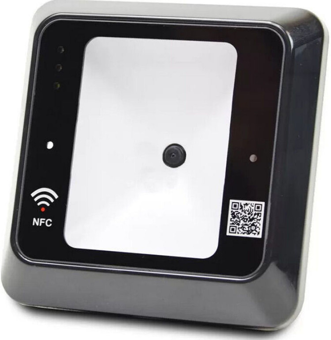 Считыватель Temid T-QR50BE идентификация: RFID карта, QR-код, RFID: EM-Marine 125 кГц, поддерживает чтение статических QR-кодов: QR-код: PDF417, GS1 Databar, Code 128, EAN128, UPC, EAN Codabar