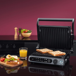 Электрогриль Rondell RDE-1700,  черный и серебристый