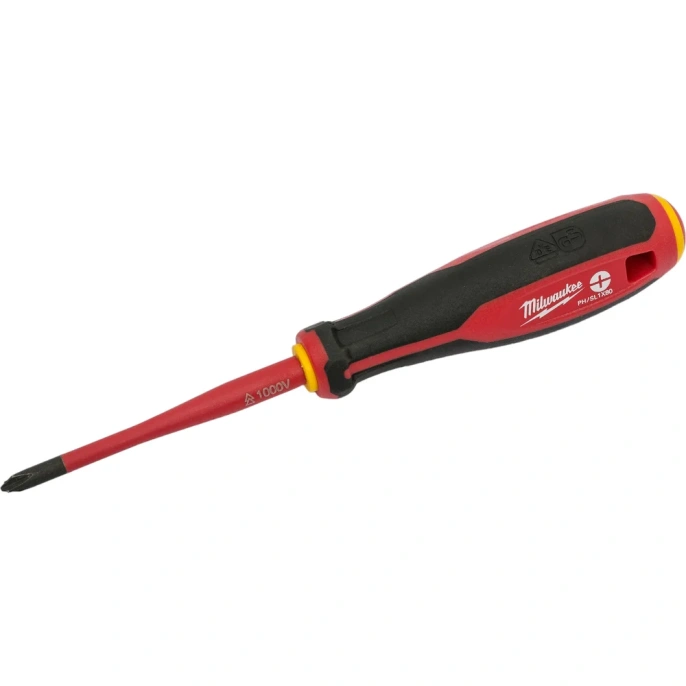 Трехгранная отвертка Milwaukee изолированная VDE PH/SL1x80 4932478733