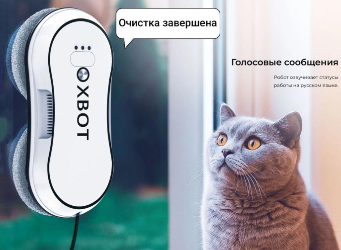 Мойщик окон Xbot С30 шир.скреб.:35мм пит.:от сети белый (23135304)