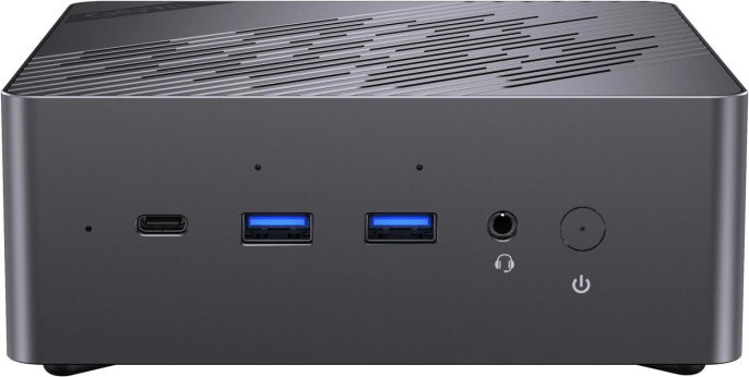 ПК Мини Chuwi AuBox Ryzen AI 9 365 2 32Gb SSD1Tb Radeon 880M Windows 11 Pro 2x2.5GbitEth WiFi BT 120W серебристый/черный (17131075)