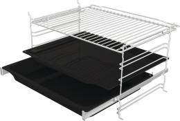 Духовой шкаф электрический Gorenje BOSB6737E06X, 77л, дверца с 2 стеклами, нержавеющая сталь/черный