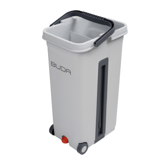 Швабра RAGEX B001-200 с отжимом и ведром, 13 литров, серая