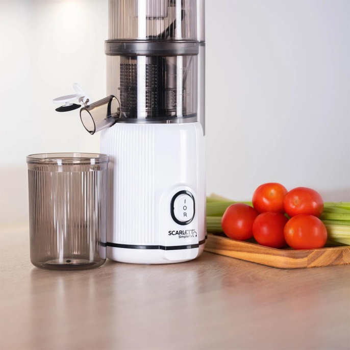 Соковыжималка Scarlett SC-JE50S63,  шнековая,  белый