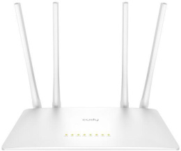 Маршрутизатор CUDY AC1200 Wi-Fi Router Dual Band, Chipset MediaTek, 802.11ac/a/b/g/n, 867Mbps at 5GHz + 300Mbps at 2.4GHz, 5 × 10/100Mbps Ports, WiFi router/AP/ Repeater/WISP Mode,4  5dBi fixed antennas, WPA3, Guest network, WPS, DDNS, VPN Client, IPv6,TR