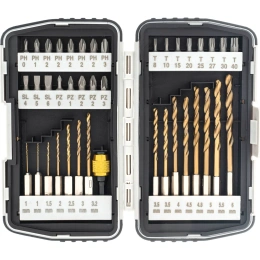 Набор бит и свёрл 40 предметов MATRIX 11322