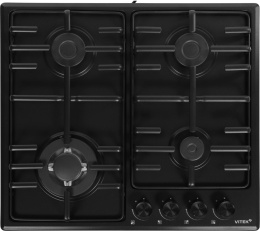 Газовая варочная поверхность Vitek VGH 6410W MBK черный матовый