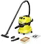 Строительный пылесос Karcher WD 4 P V-20/5/22 1000Вт (уборка: сухая/сбор воды/выдув) желтый