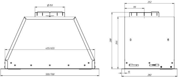 Вытяжка Franke VERA WH 52/ Best, Вытяжка VERA WH 52, 1000 м3/ч, электронное управление, LED освещение, Угольный фильтр Ф-07 приобретается отдельно , цвет: белый 305.0712.241