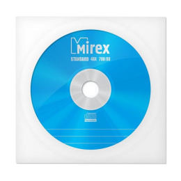 Диск CD-R Mirex 700 Mb, 48х, Standart, Бум. конверт 1 , 1/600 UL120051A8C