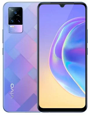 Смартфон Vivo V21e 128Gb 8Gb алмазная мозаика моноблок 3G 4G 6.44" 1080x2400 Android 11 64Mpix 802.11 a/b/g/n/ac NFC GPS GSM900/1800 GSM1900 Ptotect