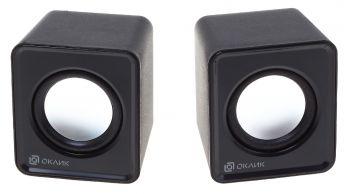 Колонки Oklick OK-331,  2.0,  черный [440404]