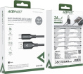 Кабель AceFast C17-04 USB Type-A - USB Type-C (1.2 м, черный) USB 2.0 Type-C/USB 2.0 Type-A, черный, длина 1.2 м