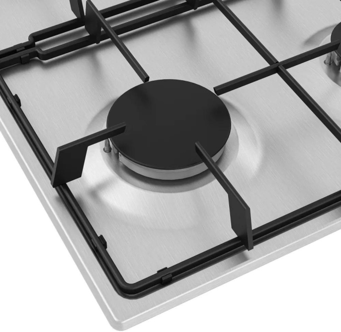 Газовая варочная панель Indesit THPM 641 W/IX/I, независимая, нержавеющая сталь