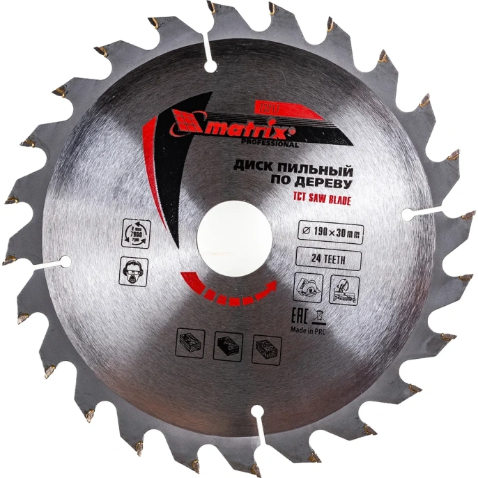Диск пильный по дереву Professional (190x30 мм; 24Z) MATRIX 73217