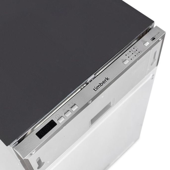 Посудомоечная машина Timberk Set&Dry T-DW45BI103,  узкая, напольная, 59.4см, загрузка 11 комплектов, серебристая