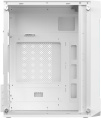 Корпус mATX Oklick OCC-MN302F, Mini-Tower, без БП,  белый