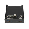 Адаптер Gembird Планка USB 3.0 на переднюю панель в отсек 3.5" 2xUSB-A 3.0 + 2xType-C FP3.5-USB3-2A2C