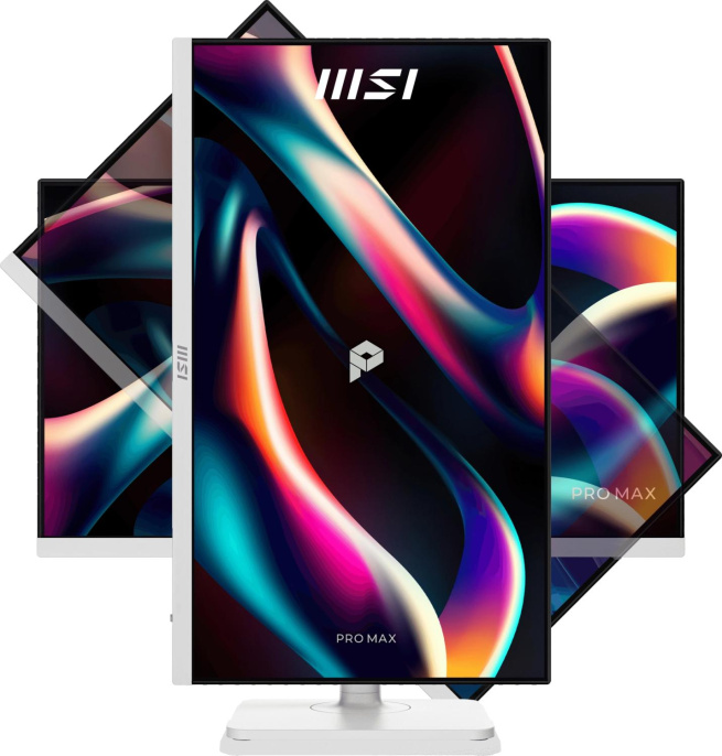 Монитор MSI 27" Pro MAX 271QPHW E14 белый IPS LED 4ms 16:9 HDMI M/M матовая HAS Piv 1500:1 300cd 178гр/178гр 2560x1440 144Hz DP Quad 2K 1440p USB 5.85кг (9S6-3PF54H-021)