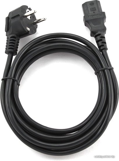 Кабель питания Cablexpert (3.0м, Schuko- C13, VDE, 10А, черный) PC-186-VDE-3M