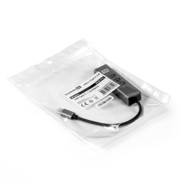 USB-Хаб (концентратор) 4-в-1 ExeGate DUB-4TC (кабель-адаптер USB Type C --> 4xUSB3.0, Plug&Play, корпус алюминиевый, серебристый) EX293987RUS
